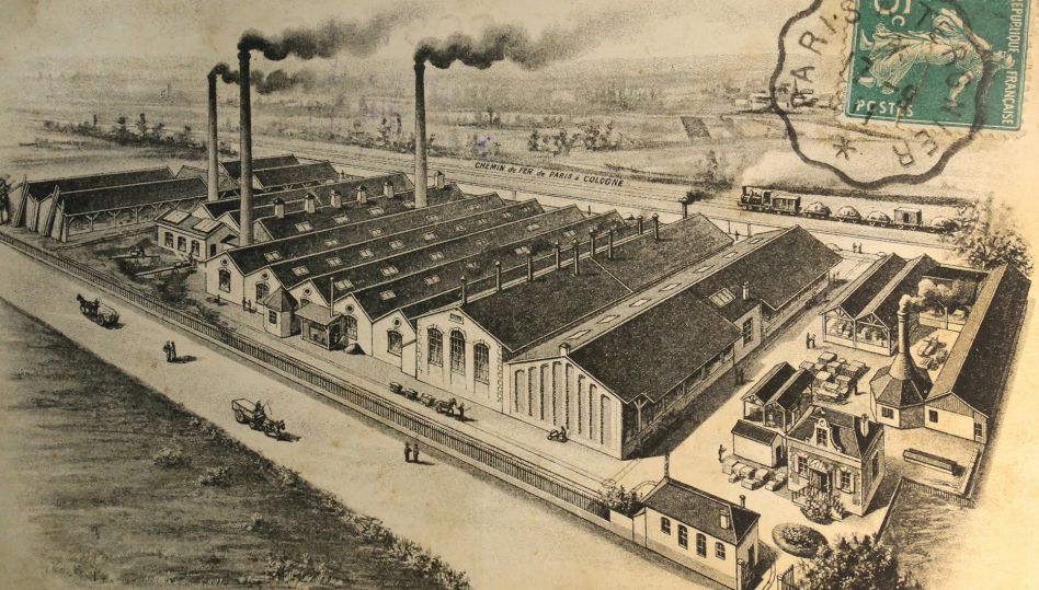 Carte postale de l'usine Cérabati - Coll M. Blanchon - Fond Bibliothèque Reine Philiberte